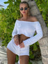 Knit Crop Top Shorts Sets